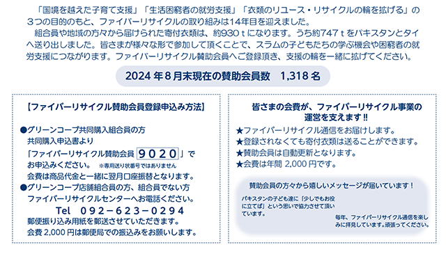 ファイバーリサイクルの取り組みに参加しませんか！？